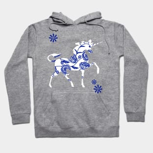 Blue unicorn Hoodie